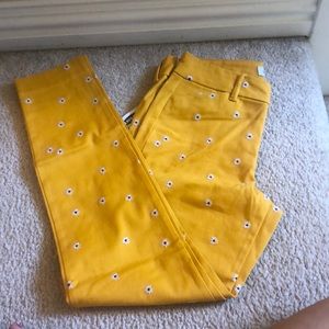 yellow pants from Old Navy
